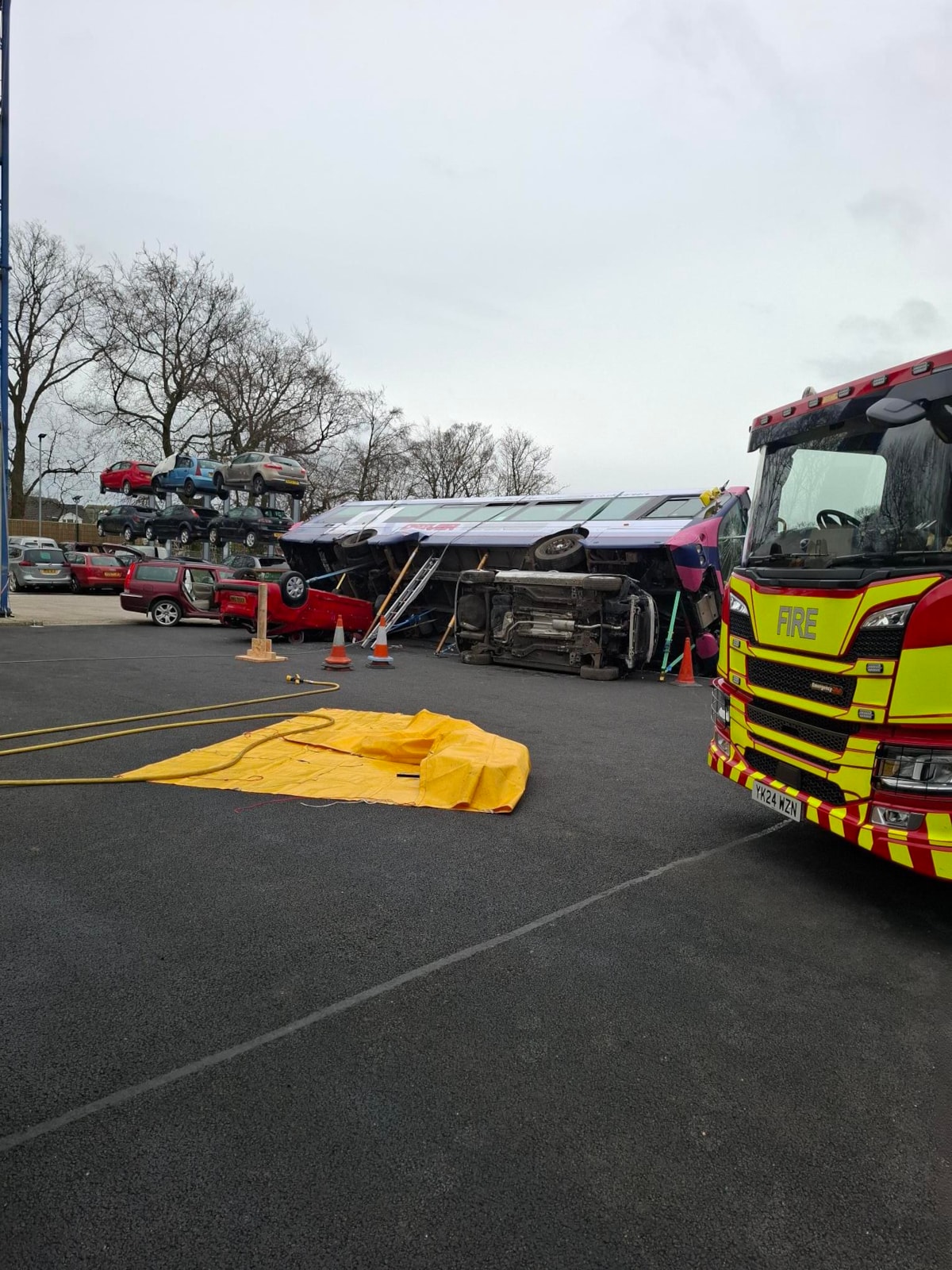 West Yorks Fire & Rescue Service training bus