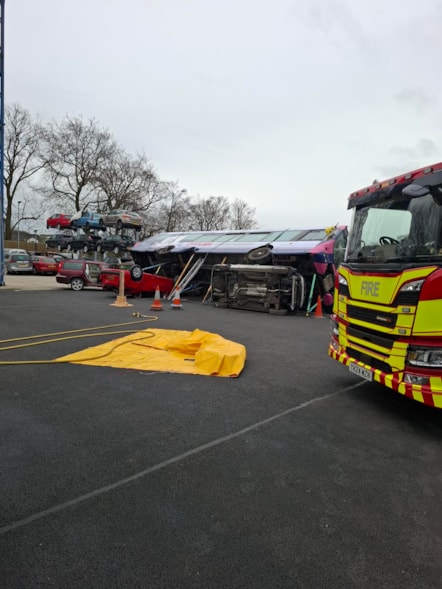 West Yorks Fire & Rescue Service training bus