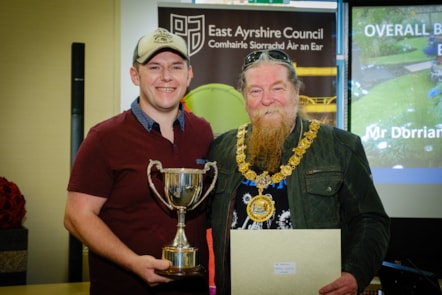 Mr Dorrian with former Provost Todd