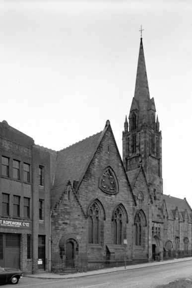 Exterior of the Newhaven church which would go on to house Alien Rock climbing centre