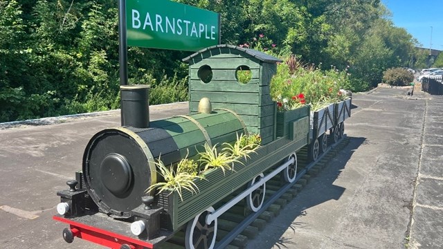 Barnstaple station is now an award winner for its floral displays