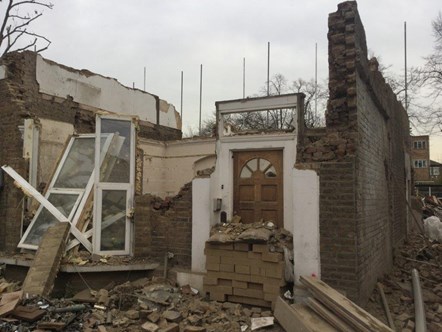 Hungerford Rd house demolition