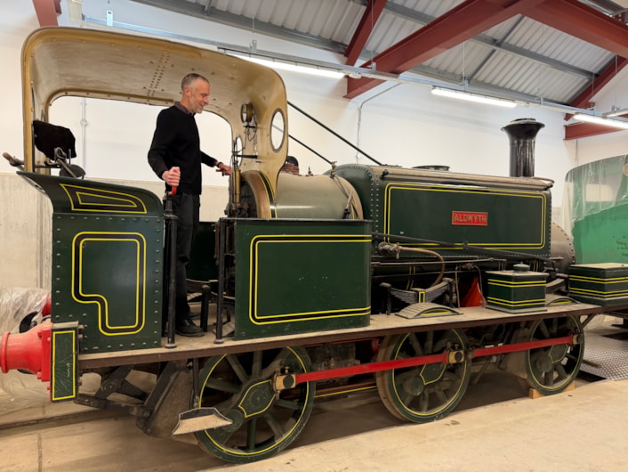 Loco sheds project: Chris Sharp, keeper at Leeds Industrial Museum, with Aldwyth, one of the historic Leeds-made engines which will be on display next summer for the first time in a decade.
The locomotive was manufactured more than a century ago by Leeds firm Manning Wardle, one of a number of local firms which exported engines around the world.