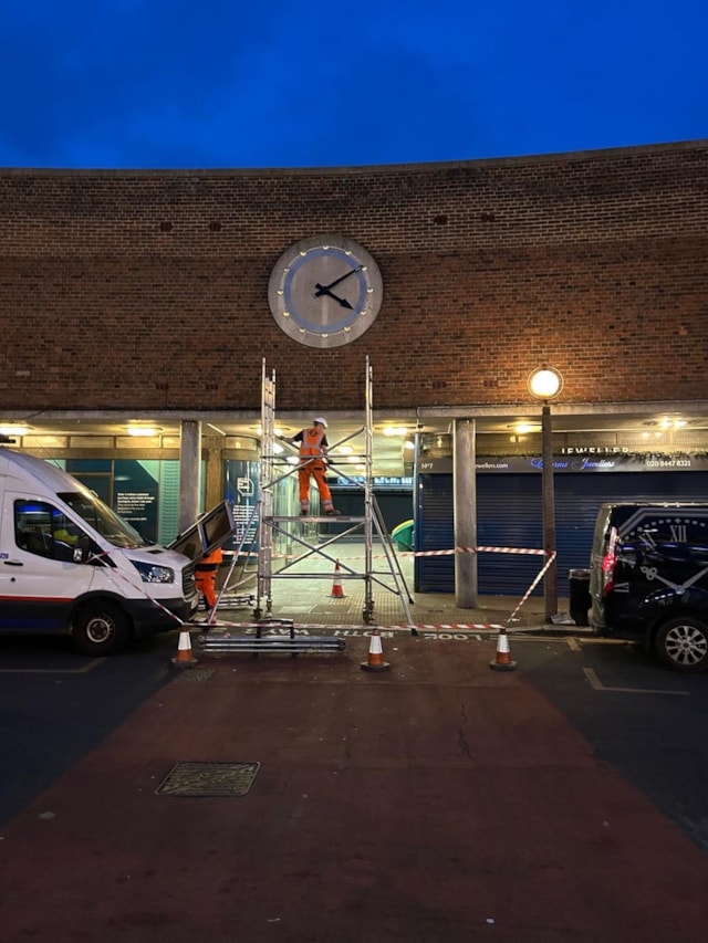 Cumbria Clock Company Image - Clock installation (Keith Scobie-Youngs)