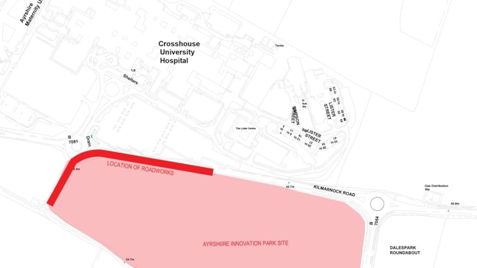 AIP crosshouse roadworks map