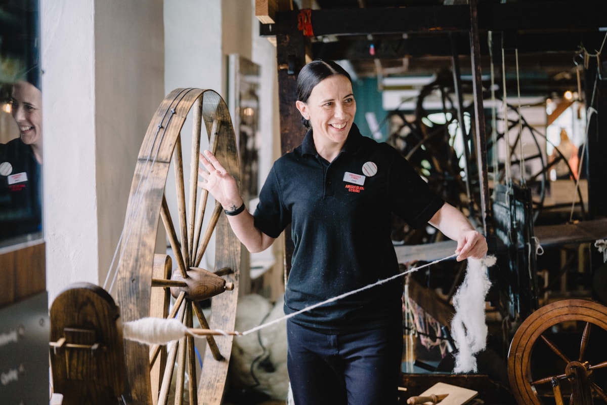 The Weaving Shed at the National Wool Museum.