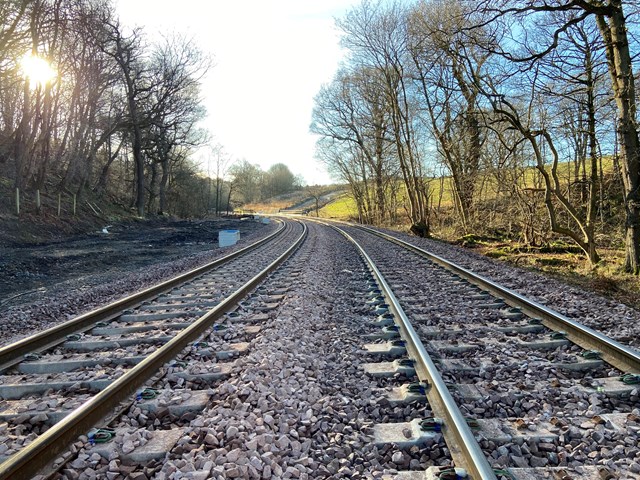 Levenmouth Rail Link remains firmly on track: Double track section on levenmouth