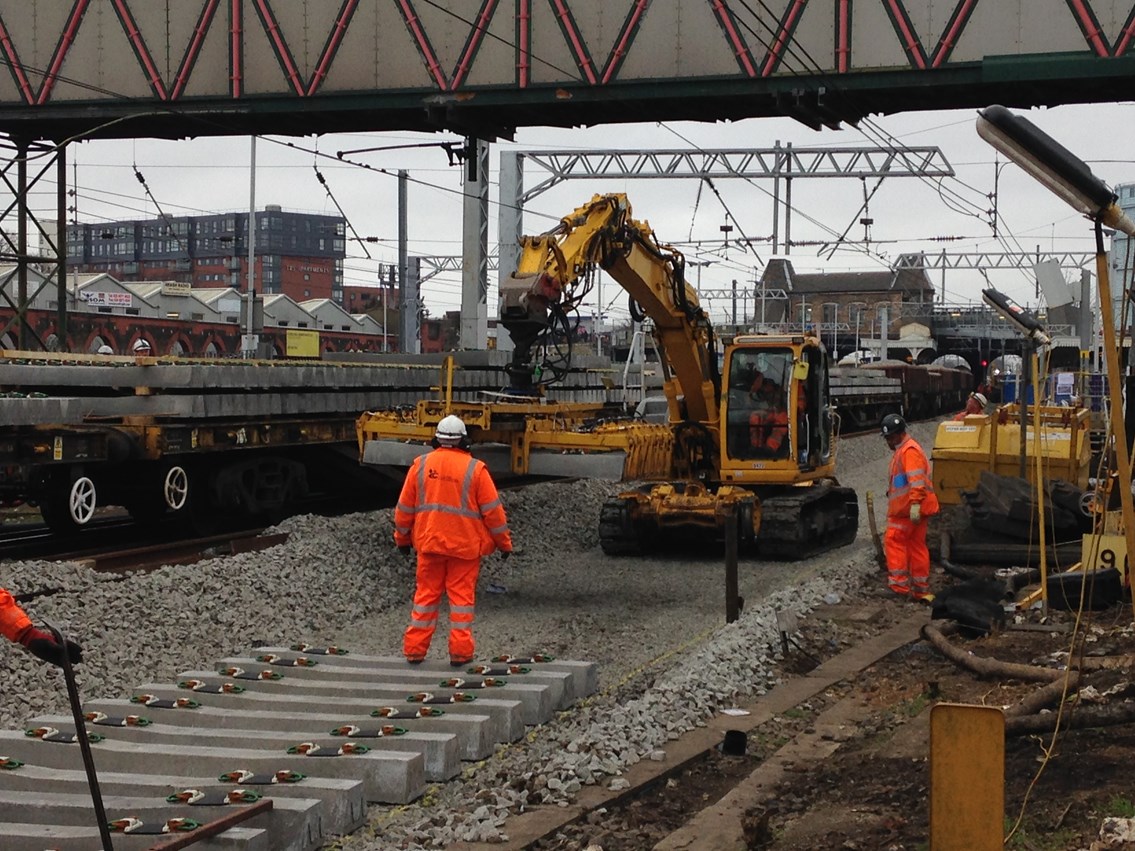 Major Crossrail work successfully delivered by Network Rail over Easter