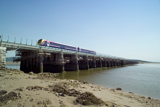 Leven viaduct following refurbishment