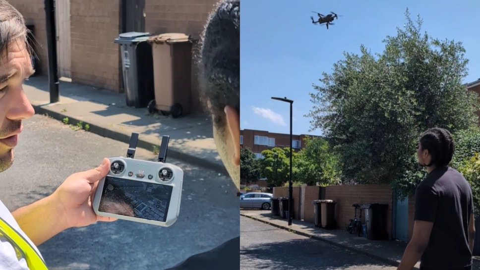 Drone roof survey