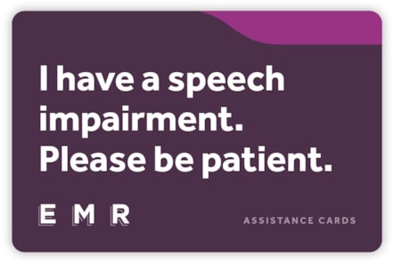 EMR Talk Cards Speech Impairment 