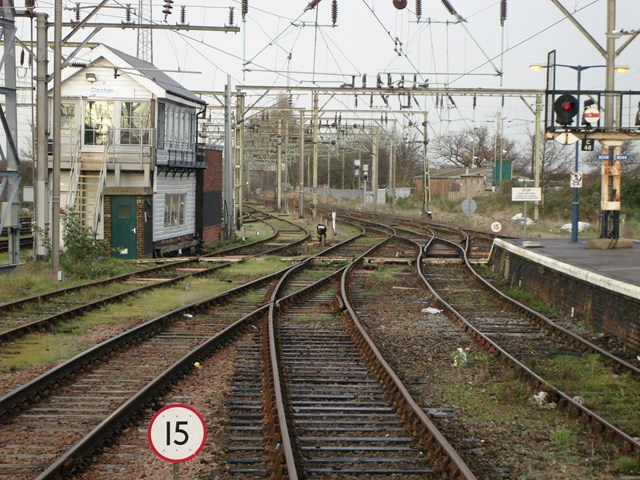 signal box and points