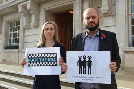 Cllr Caroline Selman, Cabinet Member for Community Safety and Enforcement, and Mayor Philip Glanville