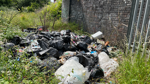 Network Rail to step up fly-tipping enforcement in Preston: Bin bags