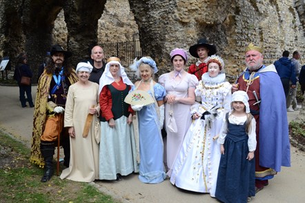 Historical figures at Water Fest
