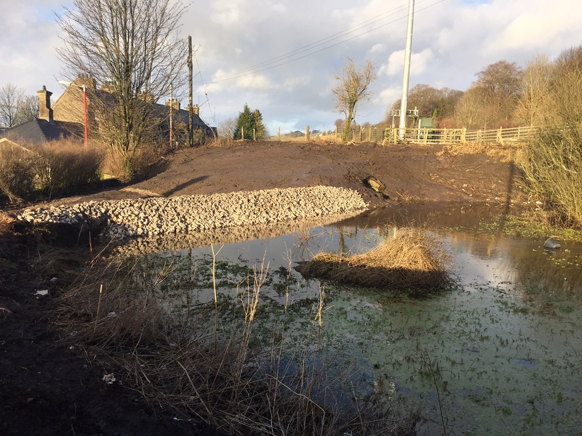 Pond drained