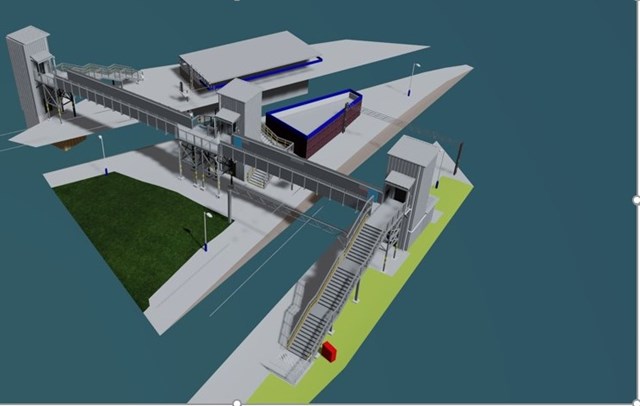 £5 million overhaul of Kidsgrove station underway to make it accessible for everyone: Computer image of Kidsgrove station 'Access for All' upgrade