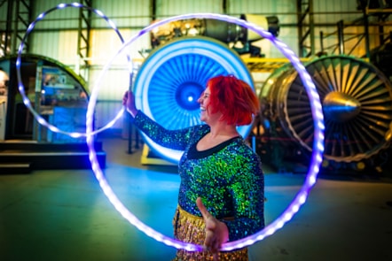 Kat Borrowdale from Think Circus at the National Museum of Flight. Photo © Andy Catlin (2)