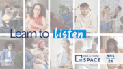 Breathing Space - Learn to listen - header: Breathing Space - Learn to listen - header