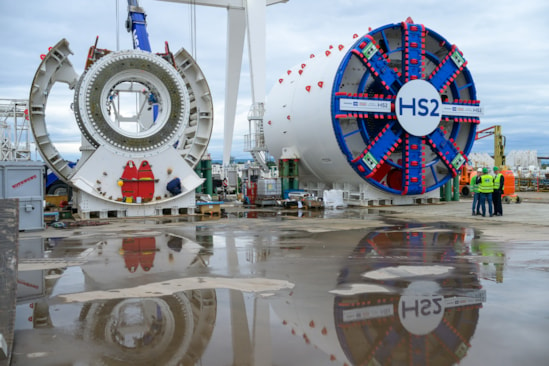 HS2 TBM Karen factory acceptance test at Herrenknecht in Germany