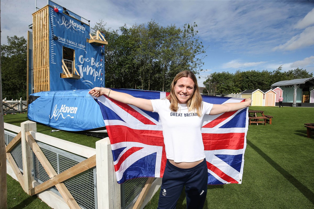 Vicky Holland on The Jump at Thorpe Park