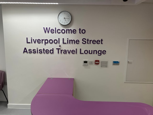 Liverpool Lime Street Assisted Travel Lounge sign-2: Liverpool Lime Street Assisted Travel Lounge sign-2