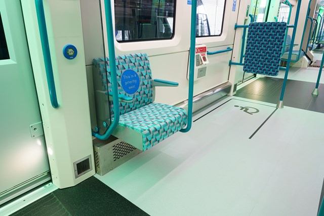 TfL Image - New DLR train priority seat