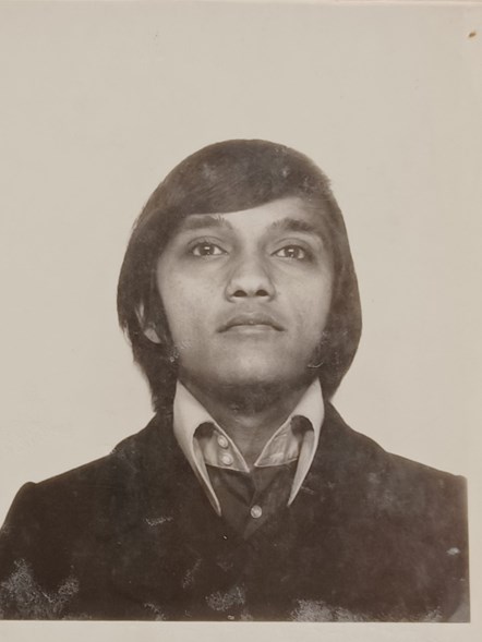 Shashi Vyas in 1972 when he joined the railway