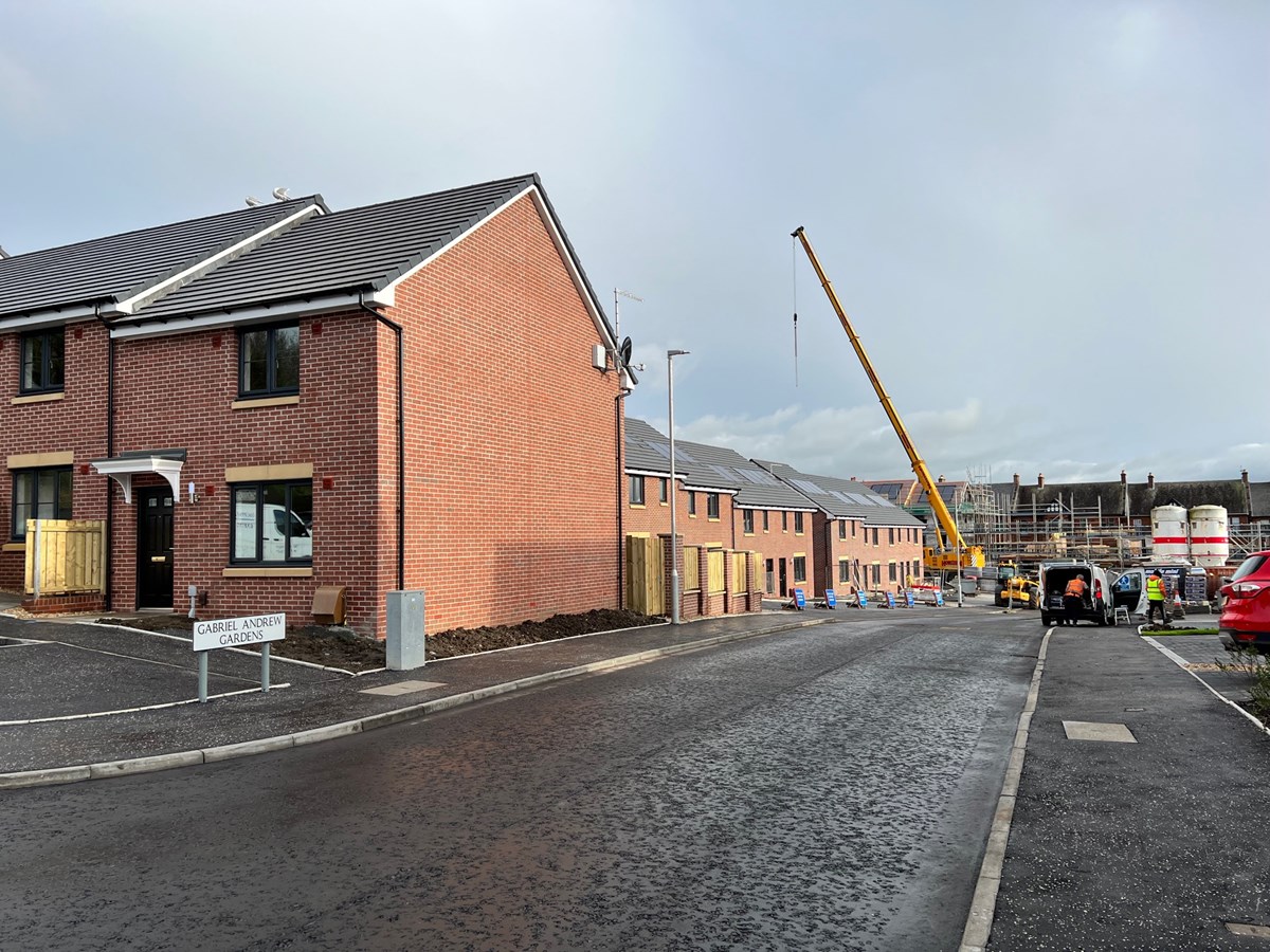 Council homes being built at The Scholars Kilmarnock