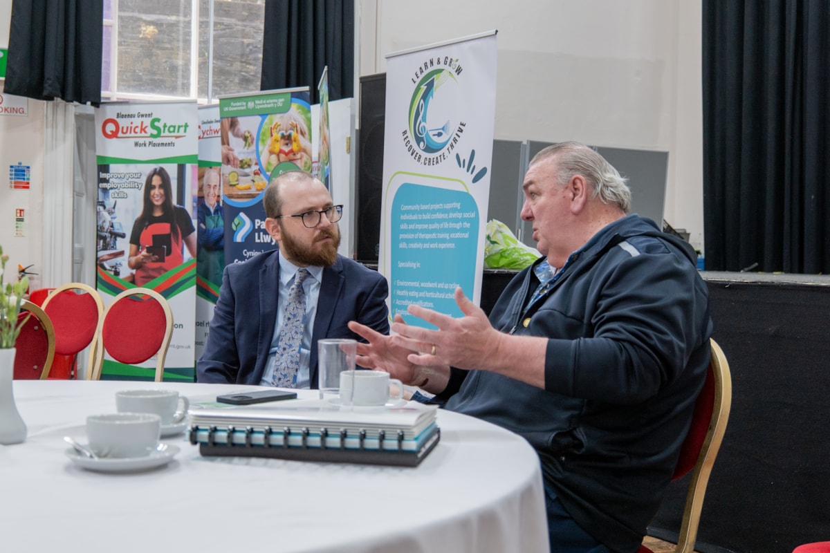 Minister Jack Sargeant with Neville Southhall