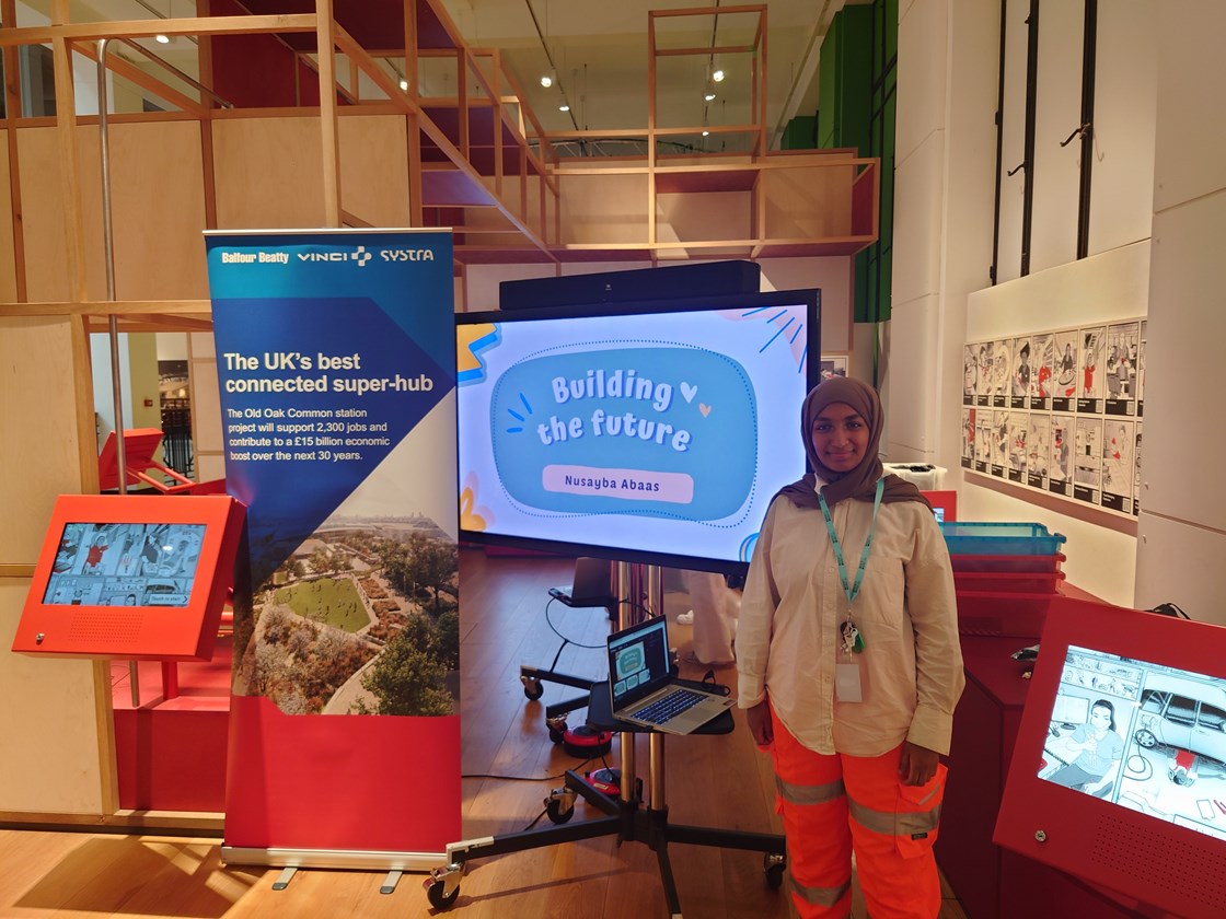 HS2 apprentice Nusayba Abass is taking centre stage at this year's STEM LIVE event