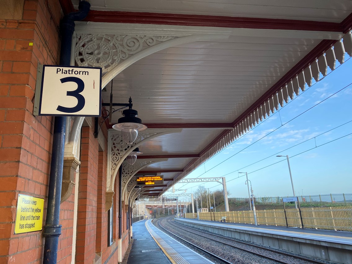 Canopy at Wellingborough station
