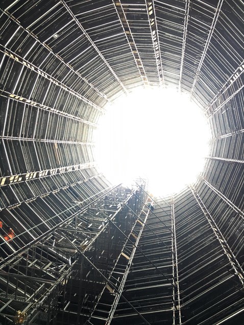 Great Northern Shaft scaffolding project