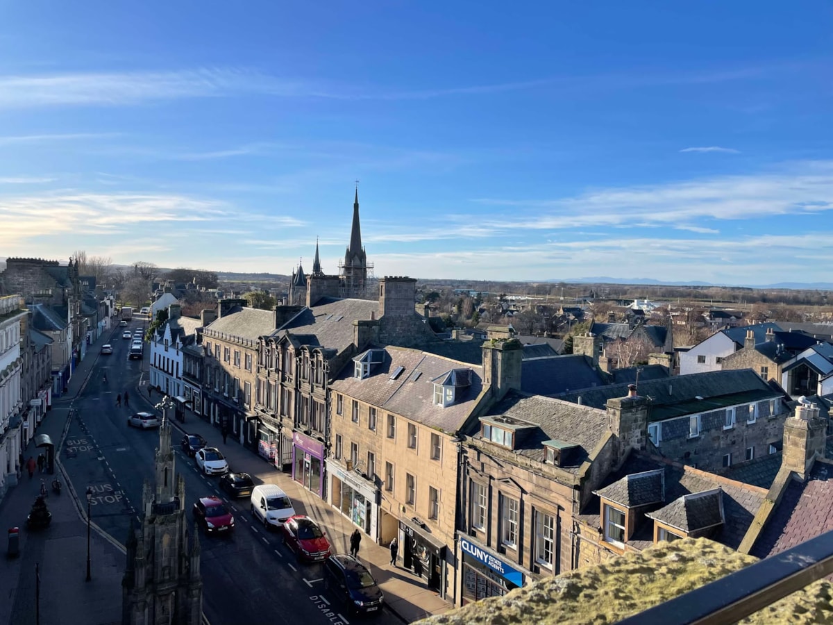 Forres High Street - view from Tolbooth