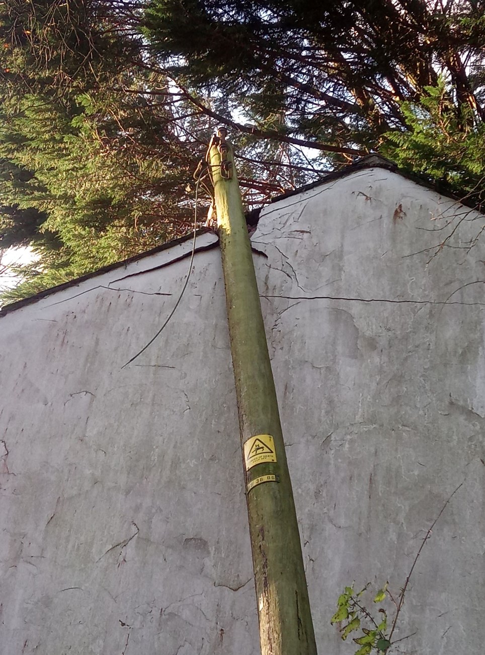 Pole damage in Windermere
