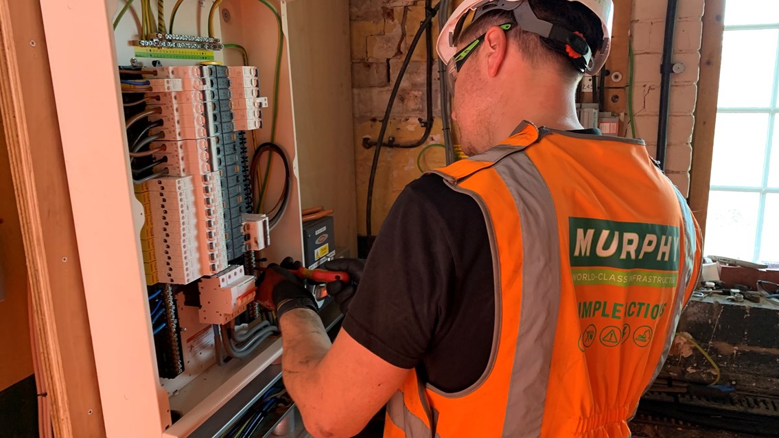 Electrical work at Reedham swing bridge