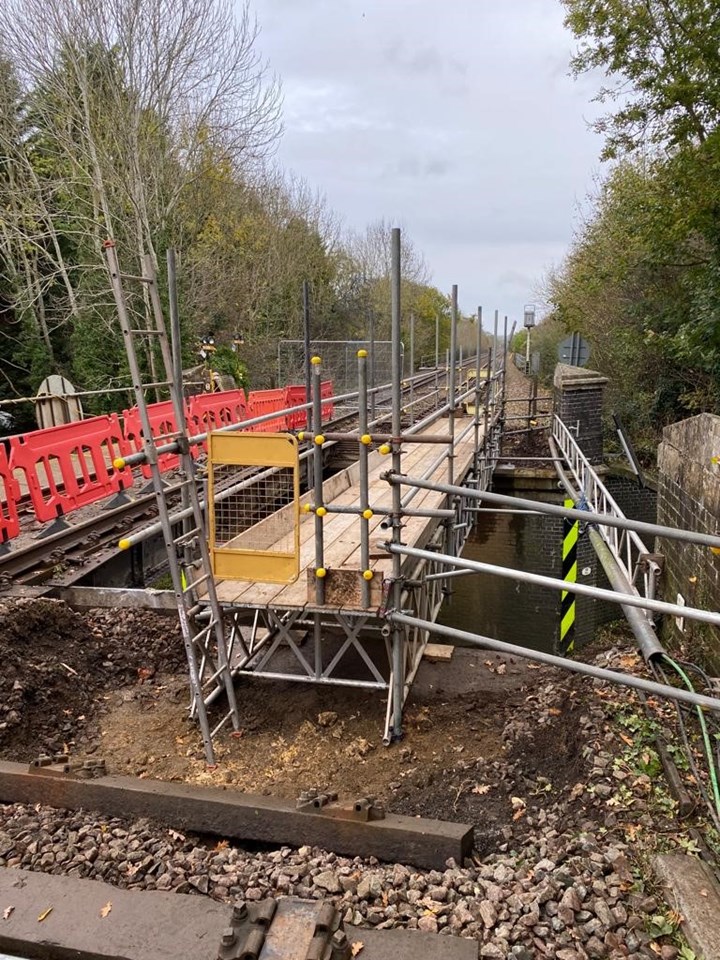 Foster's Bridge in Ketton - repairs continue on 081122