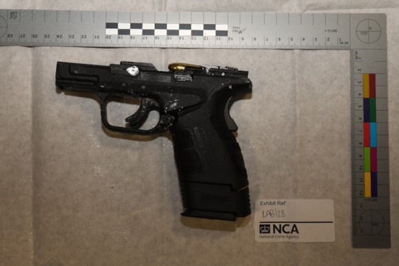 Firearms and drugs worth millions discovered in lorry at Dover Port: Firearm 1-9