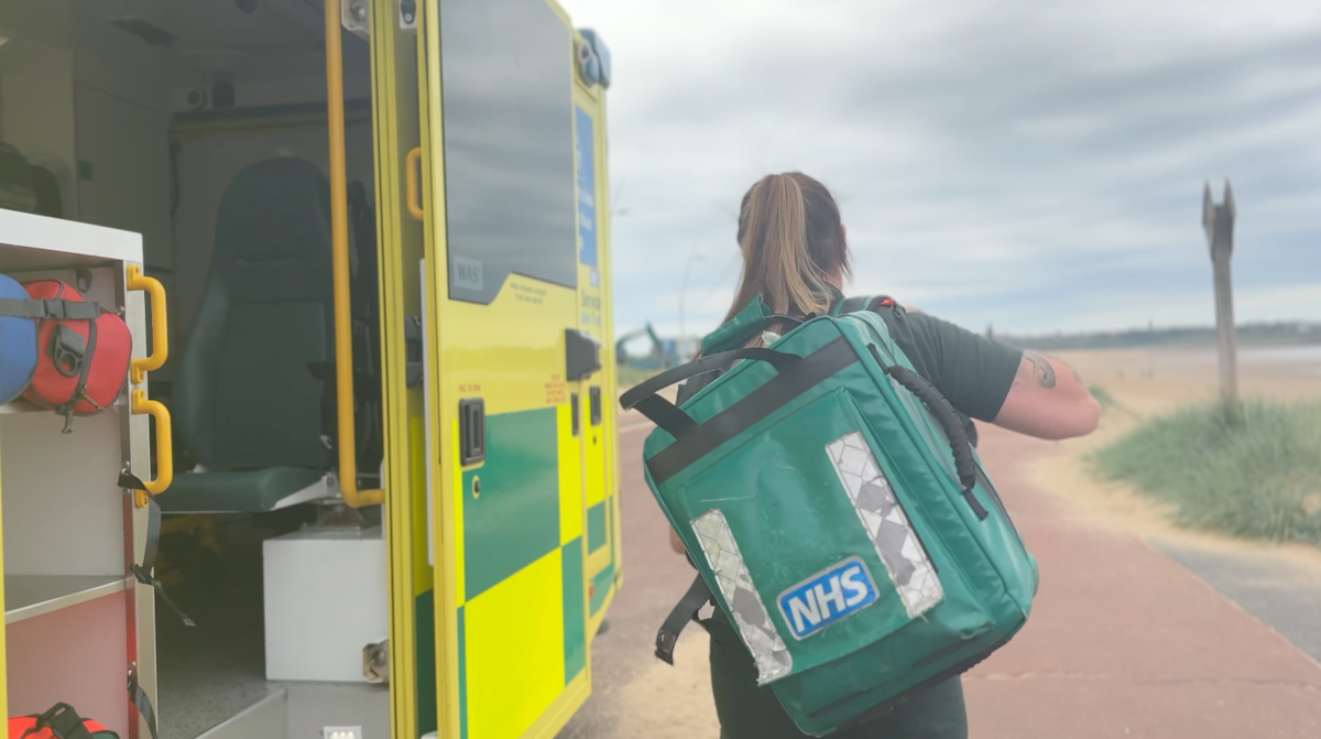 Paramedic at South Shields beach