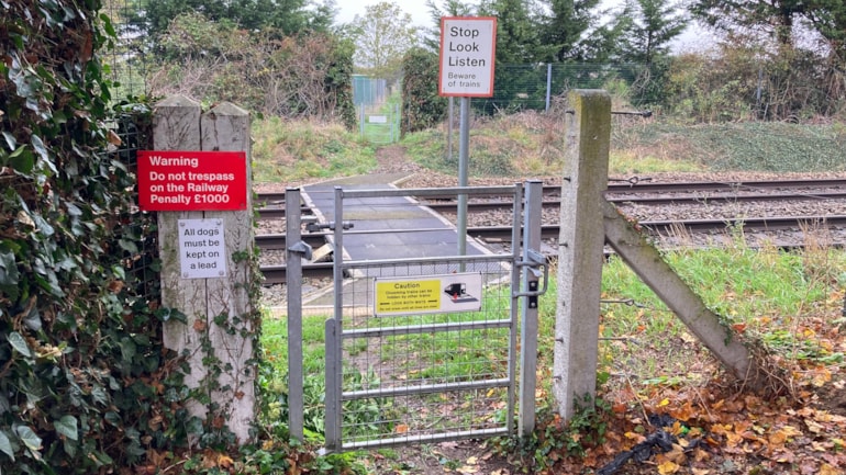 Safety reminder as timetable change means Sunday trains through village