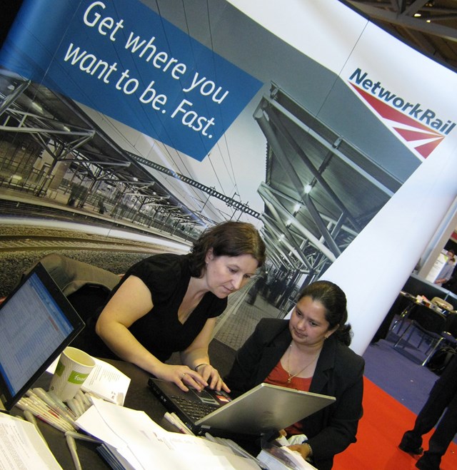 Network Rail speak to rail career hopefuls at recruitment exhibition (1): Network Rail speak to rail career hopefuls at recruitment exhibition