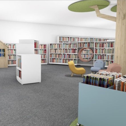 Hackney Central Library refurbishment - visualisation