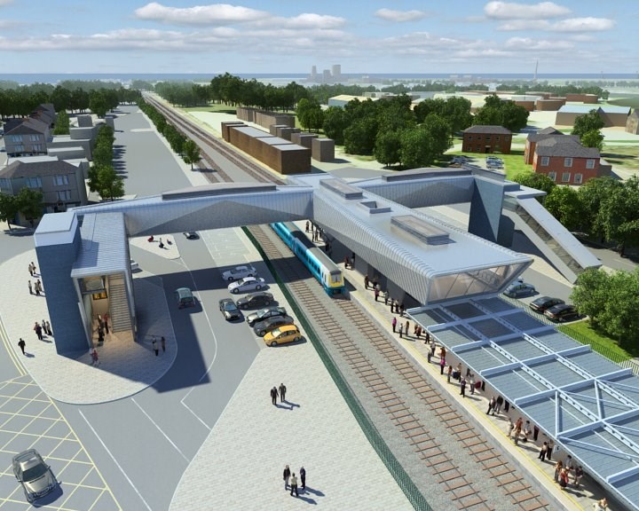 Work continues to improve Port Talbot Parkway station for passengers and local community: Port Talbot Parkway station artist's impression