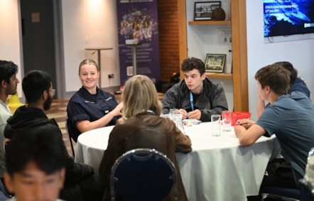 Students during the inaugural event at Ewood Park