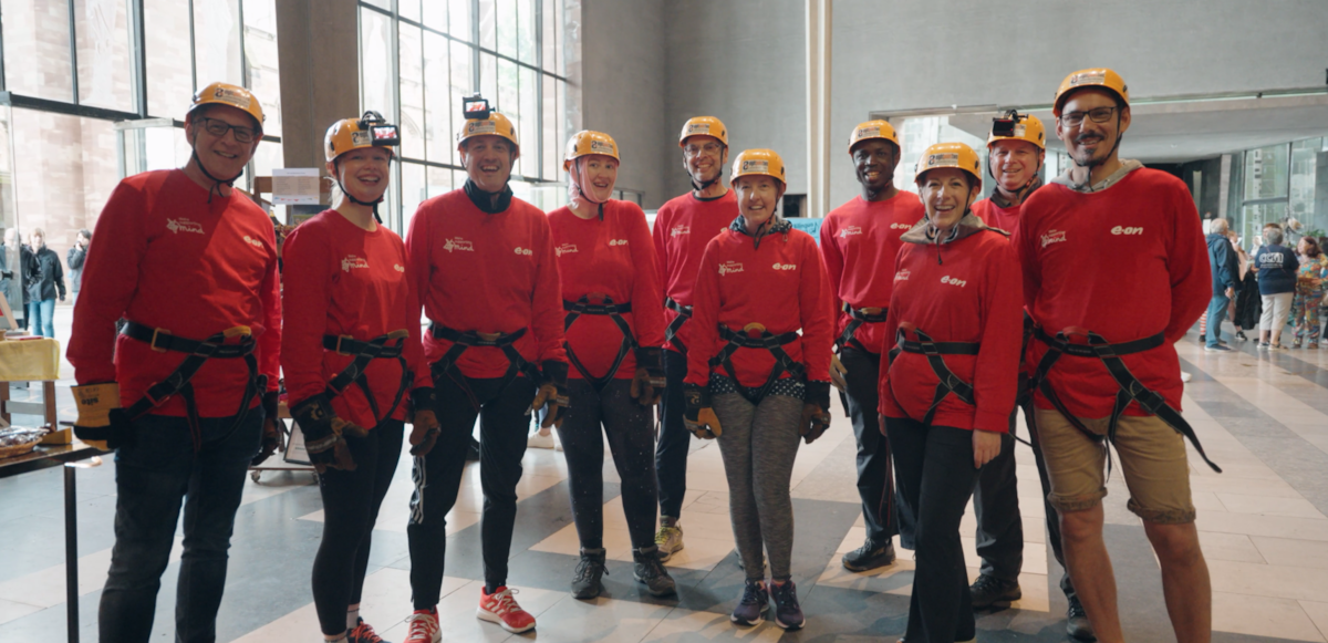 E.ON Abseil Team for Mind