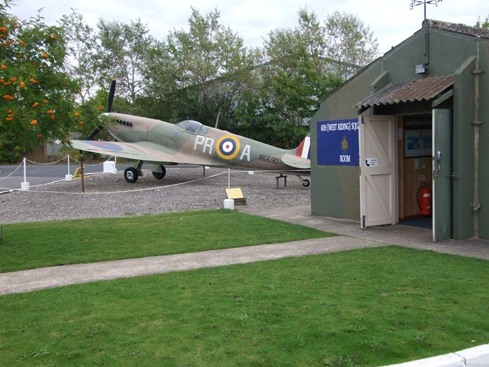 Leeds connection to the Battle of Britain marked by Yorkshire Air Museum tomorrow in city: 609sqnroomandspitfire-2.jpg
