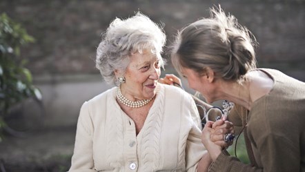Older person with friend