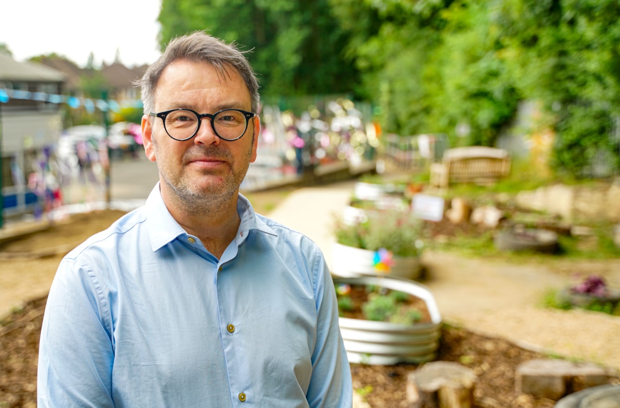 John Jamieson 3: John Jamieson School has an extensive array of new outdoor play and learning equipment. Pictured: Head of John Jamieson School, Jamie Darby, pictured in the new play areas.