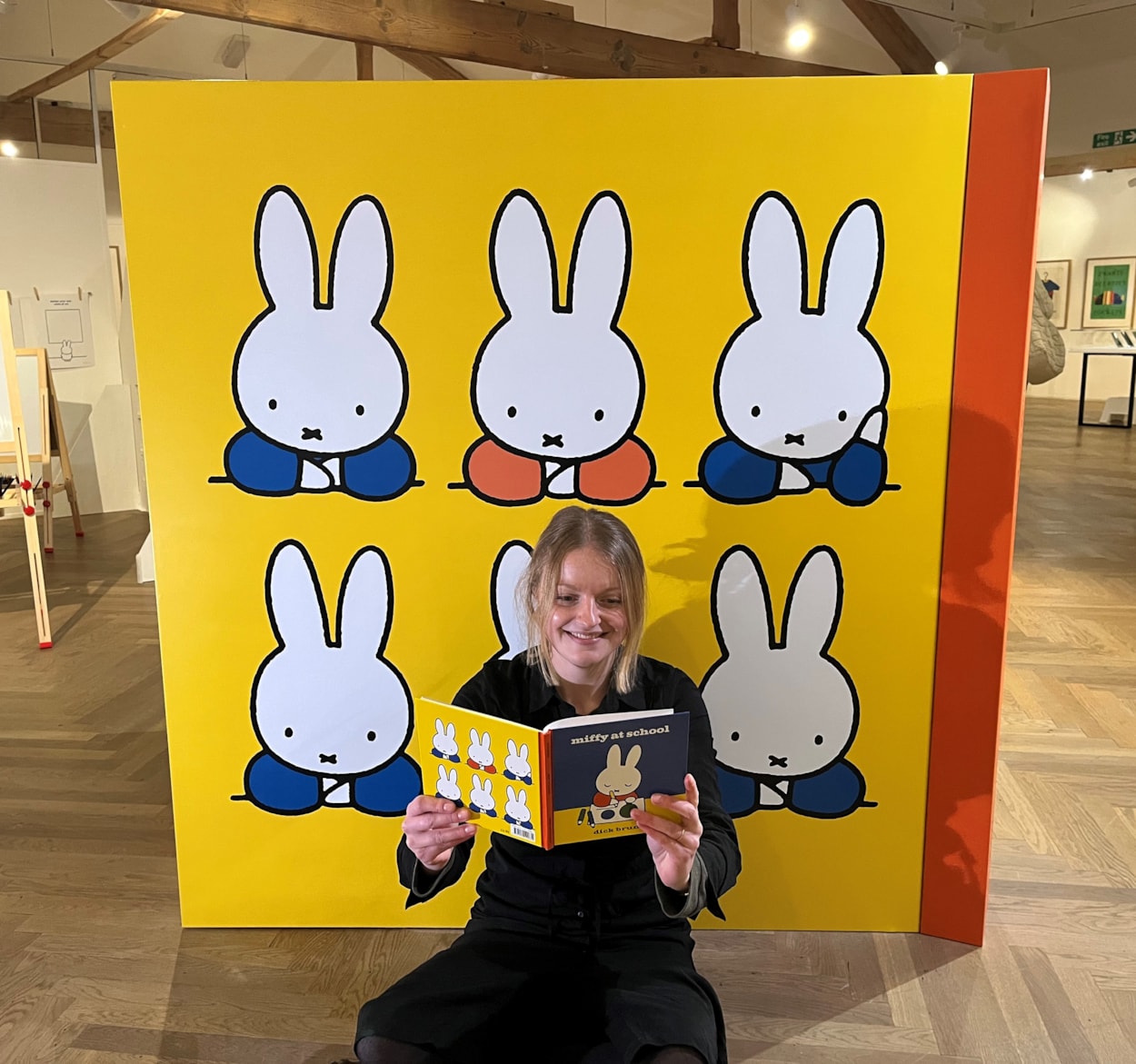 Miffy's birthday: Laura Irwin, Leeds City Museum's curator of exhibitions, steps inside one of the giant storybooks on display as part of the museum's new Miffy exhibition.
From Friday (Feb 7) museum-goers can step inside the world of international phenomenon Miffy, the adorable rabbit created by Dutch artist and illustrator Dick Bruna, as the iconic character marks her 70th anniversary with a new exhibition.