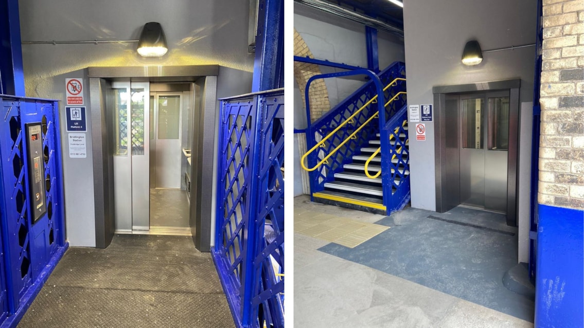 New lifts greatly improve accessibility for passengers at Bridlington station: Bridlington lifts, Network Rail